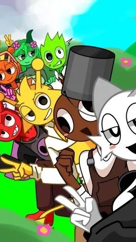 ai character: Sprunki background