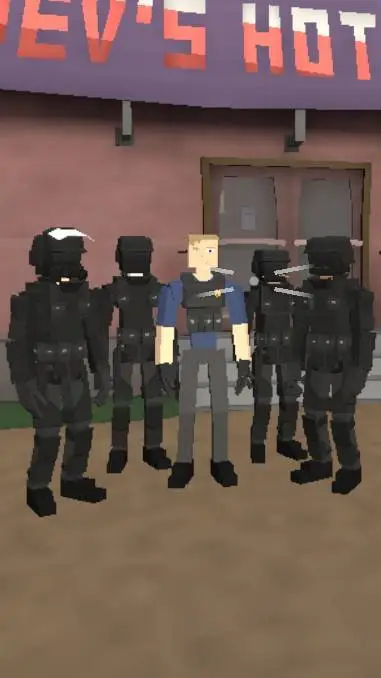 ai character: Swat team /Gorebox background