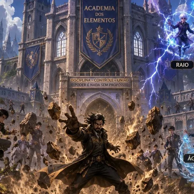 chat with ai character: escola de poderes 