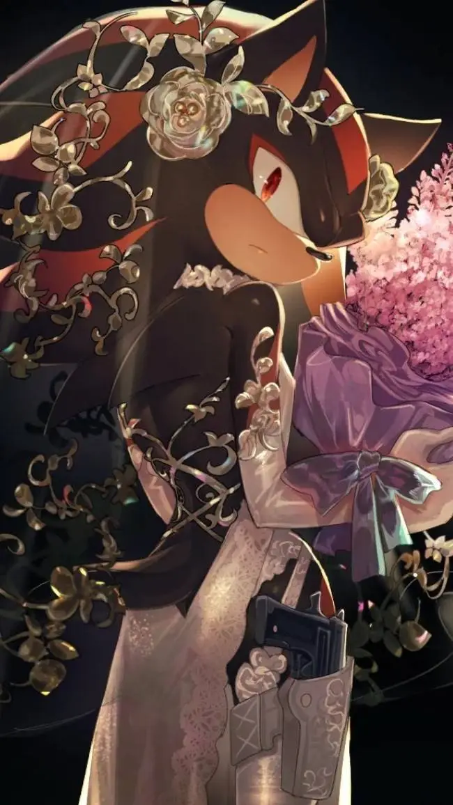 ai character: Shadow the hedghog background