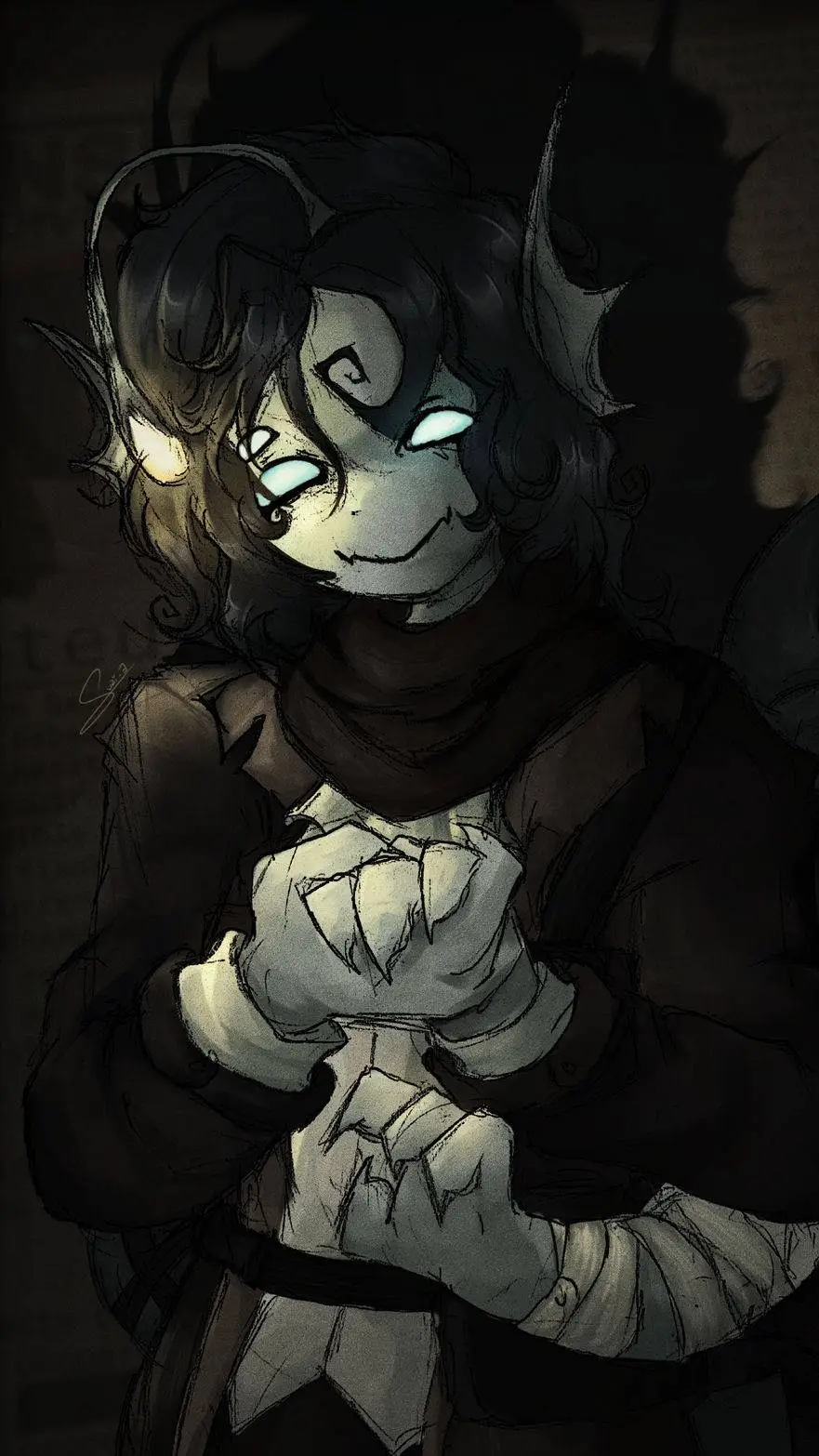 ai character: Sebastian Solace~ background