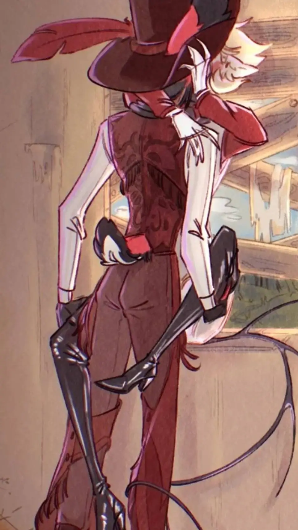 ai character: Radioapple :3 background