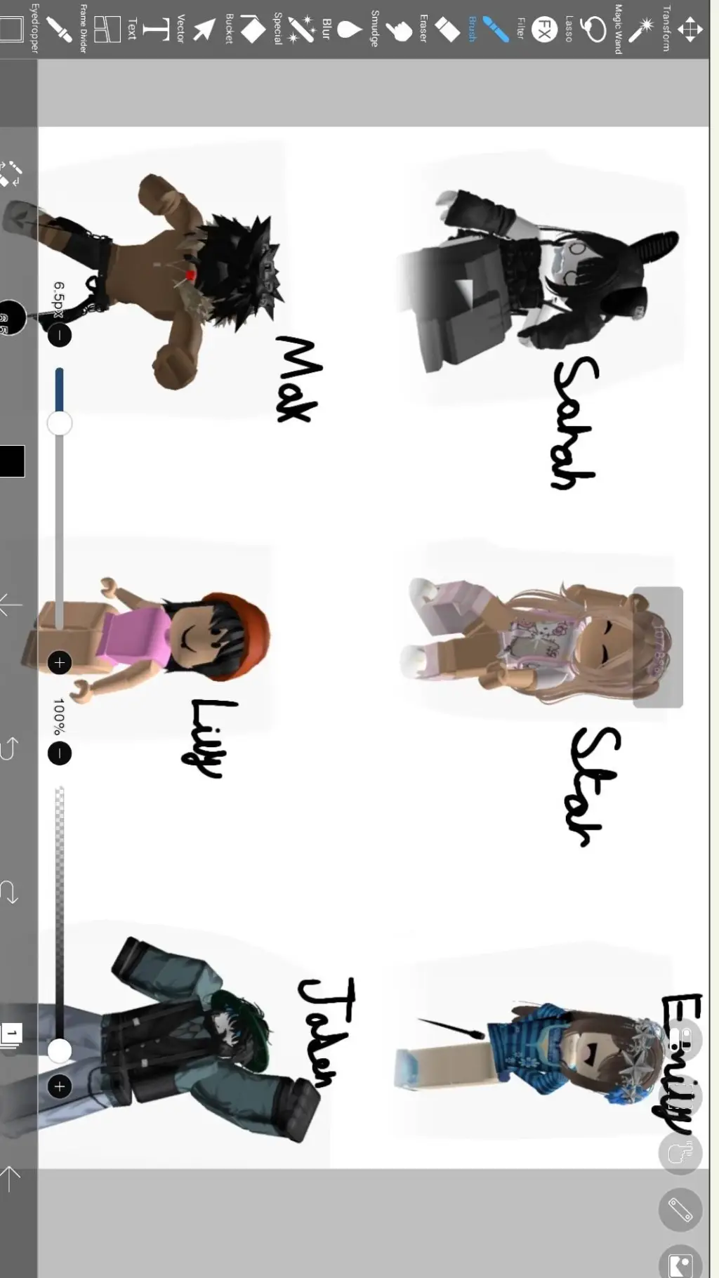 ai character: Roblox gc!! background