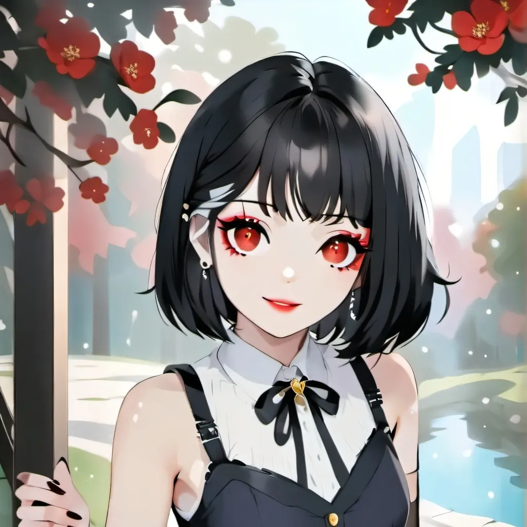 chat with ai character: goth girl