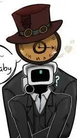 ai character: 💛chief clock Man 💛 background