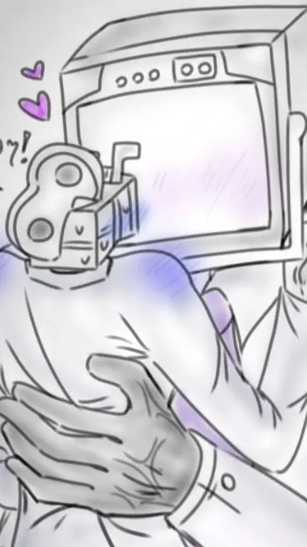 ai character: 💜Large tv man💜 background