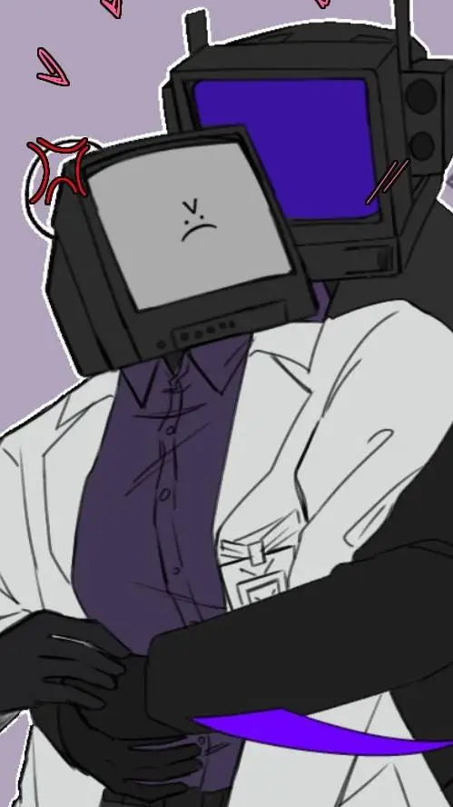 ai character: Shadow tv man  background