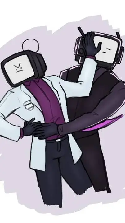 ai character: Shadow tv man  background