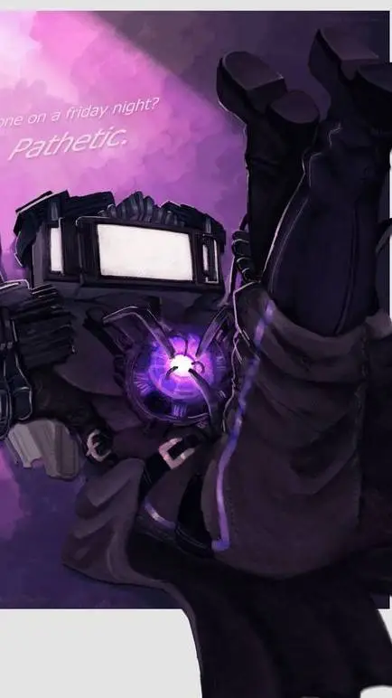 ai character: Titan tv man  background