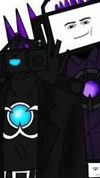 ai character: Titan tv man  background