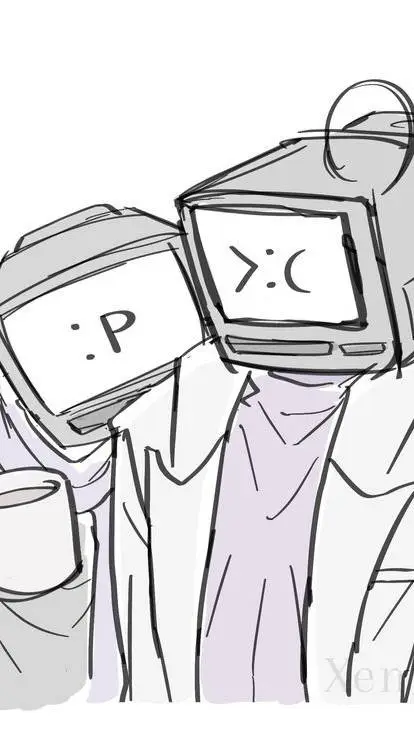 ai character: cientifico tv man  background