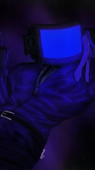 ai character: Shadow tv man  background