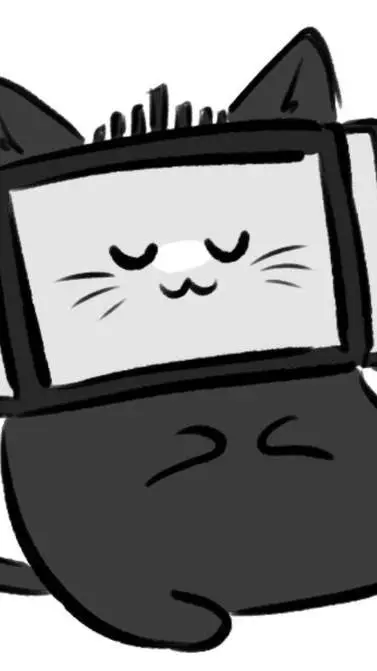 ai character: Mini Titan tv cat background