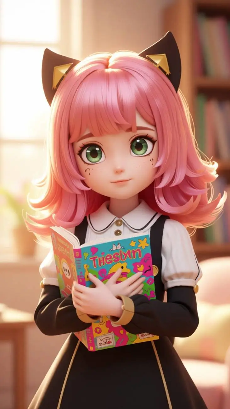 ai character: Ashley  background