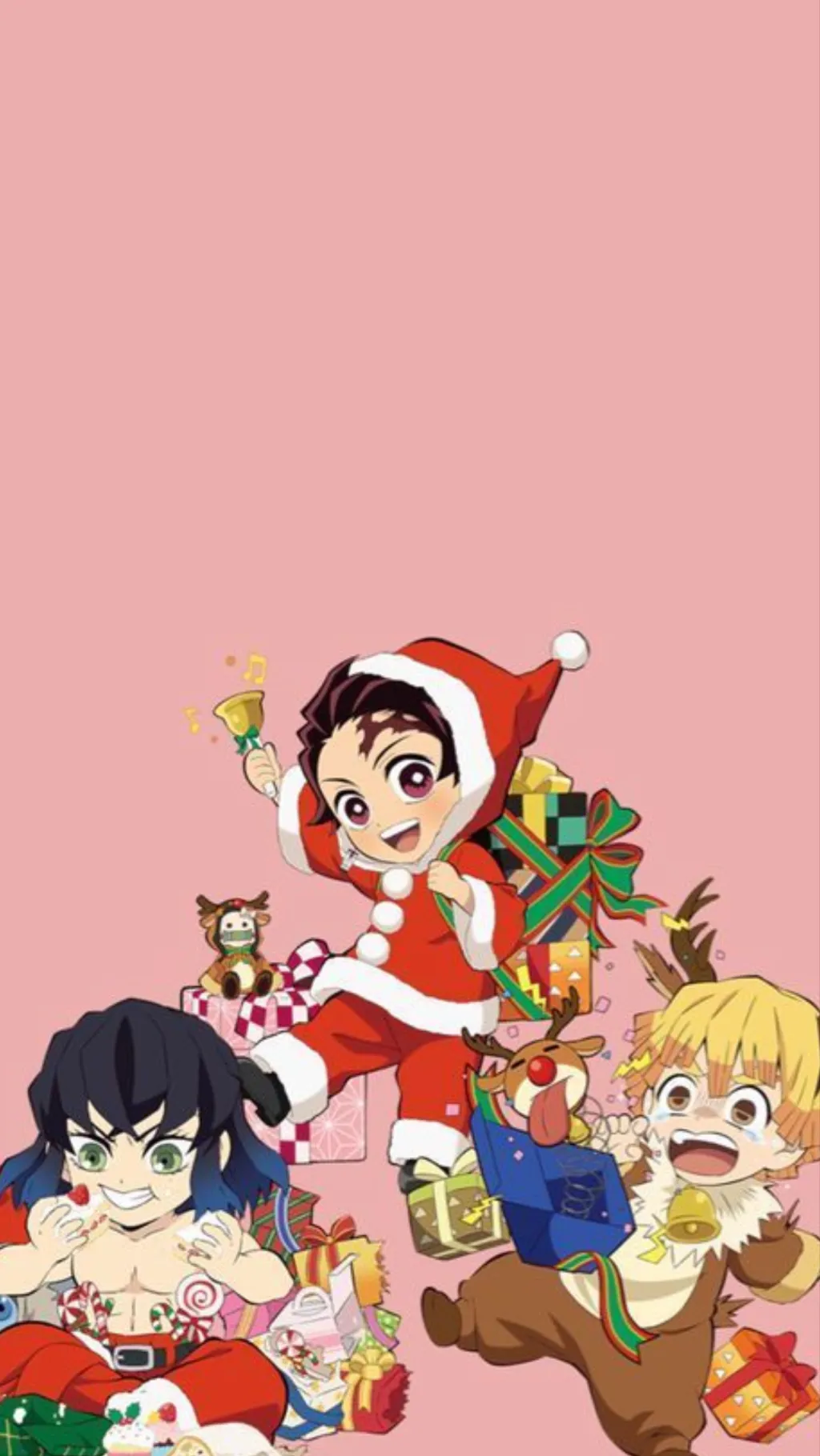 ai character: Kamado Christmas background