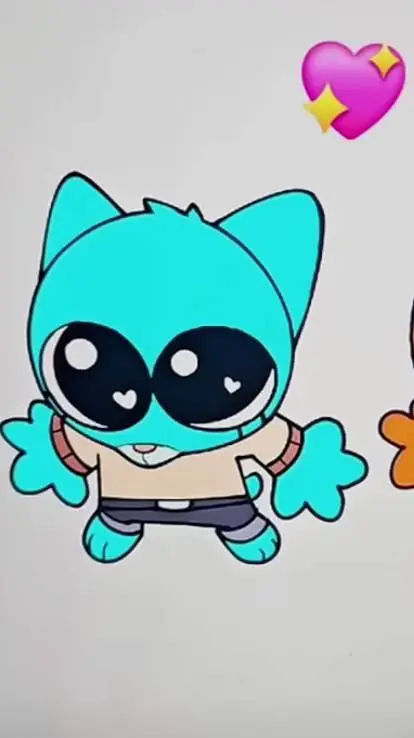 ai character: Gumball  background