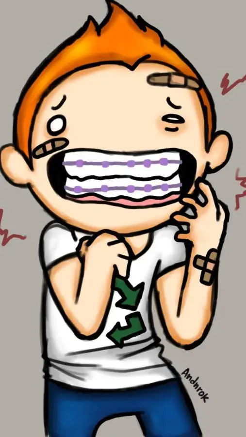 ai character: Fred con brackets  background