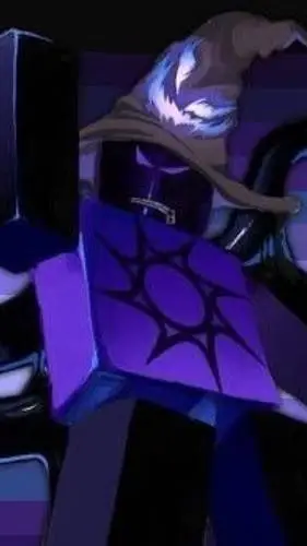 ai character: azuretime🖤💜 background