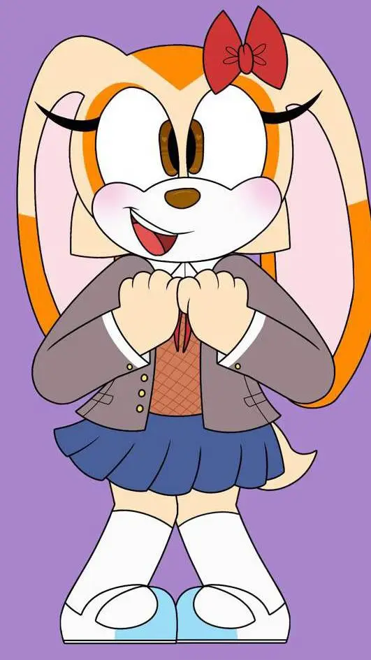 ai character: school Cream background