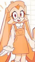 ai character: Older Cream Rabbit background