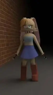 ai character: Backroomsxsunrabbi background