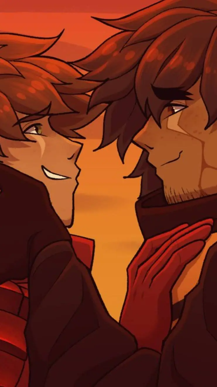 ai character: Panic room(Lava) background