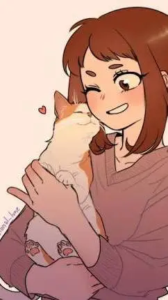 ai character: Uraraka  background