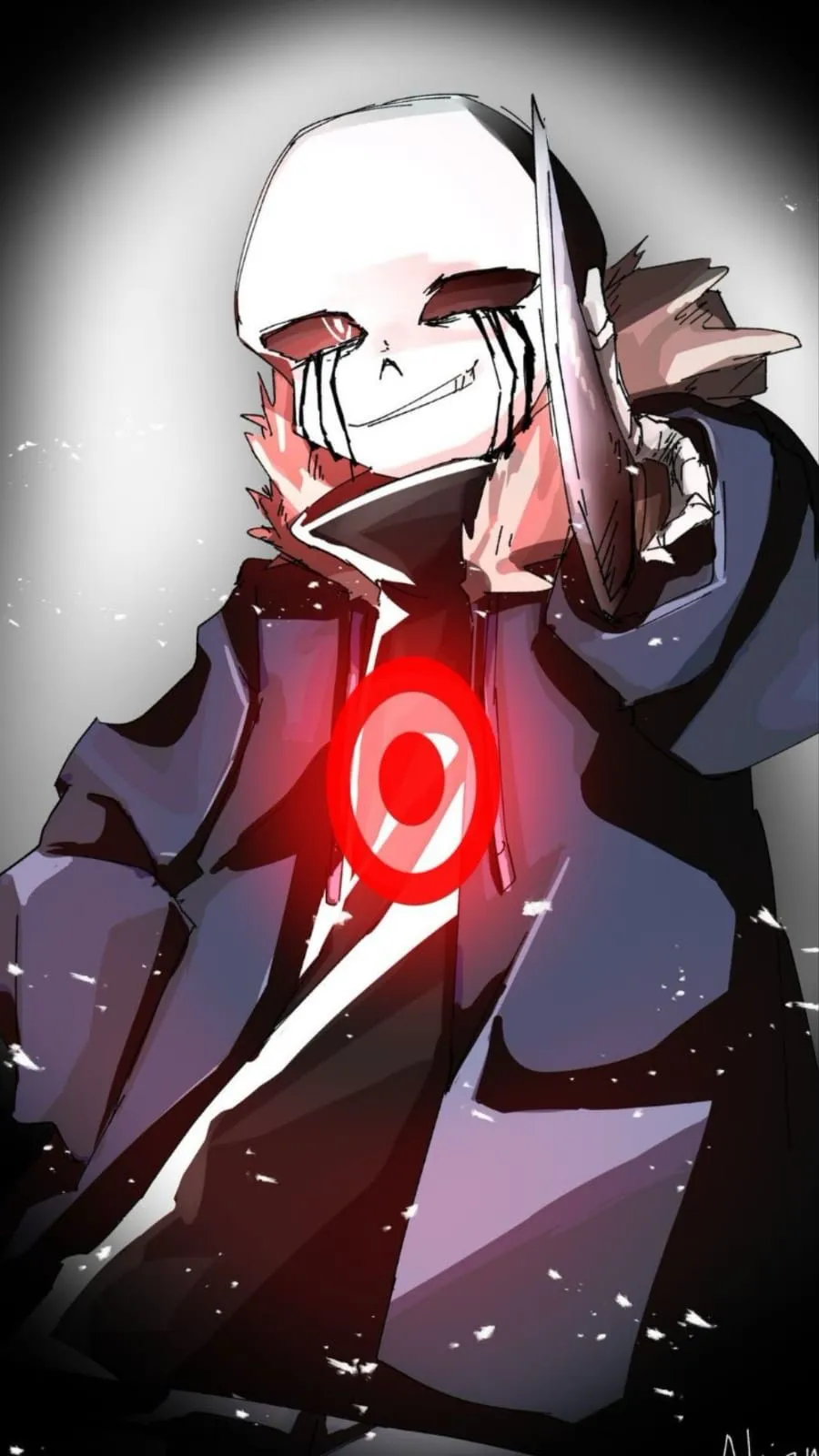 ai character: Sans zero  background