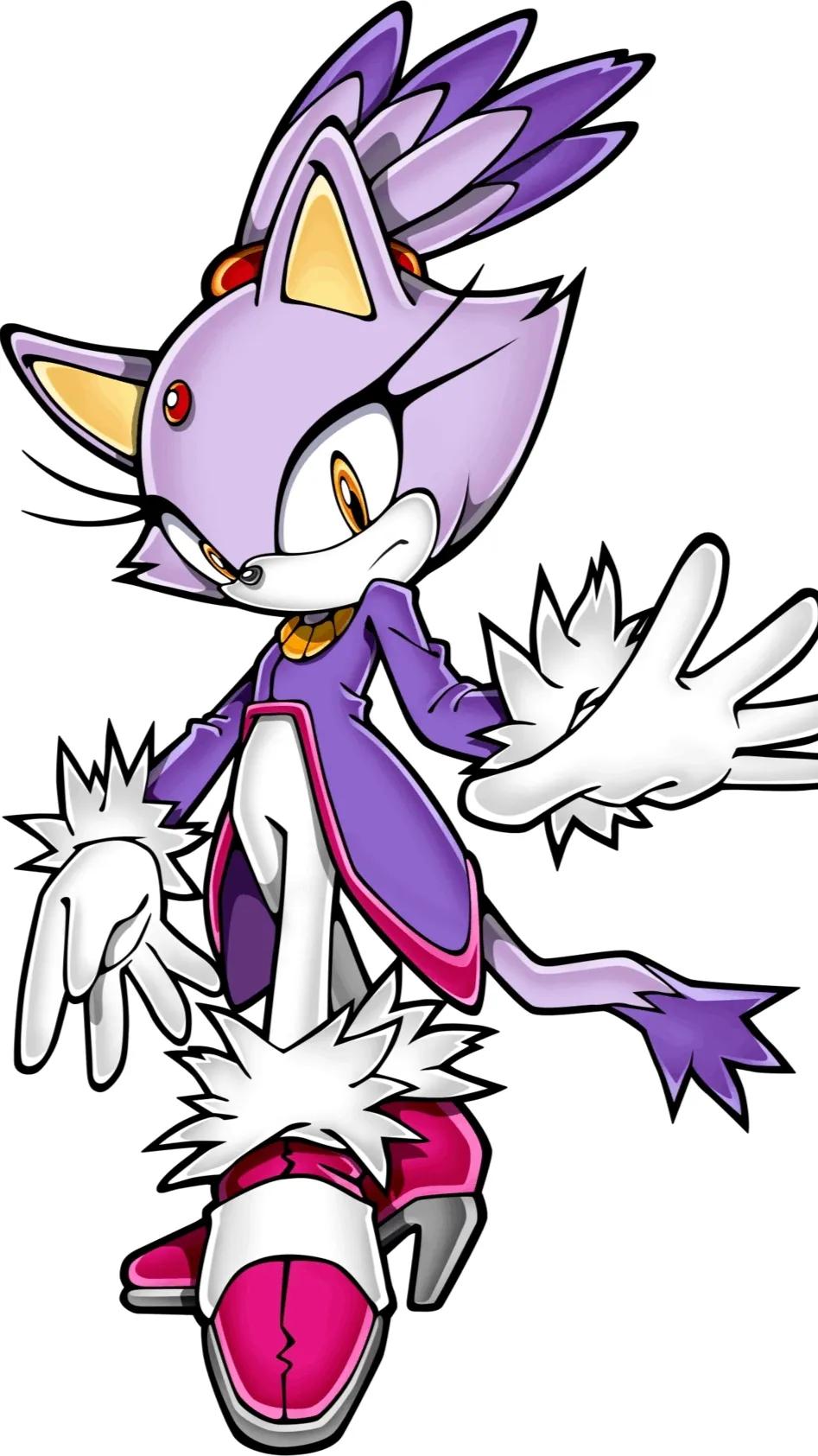 ai character: Blaze the Cat background
