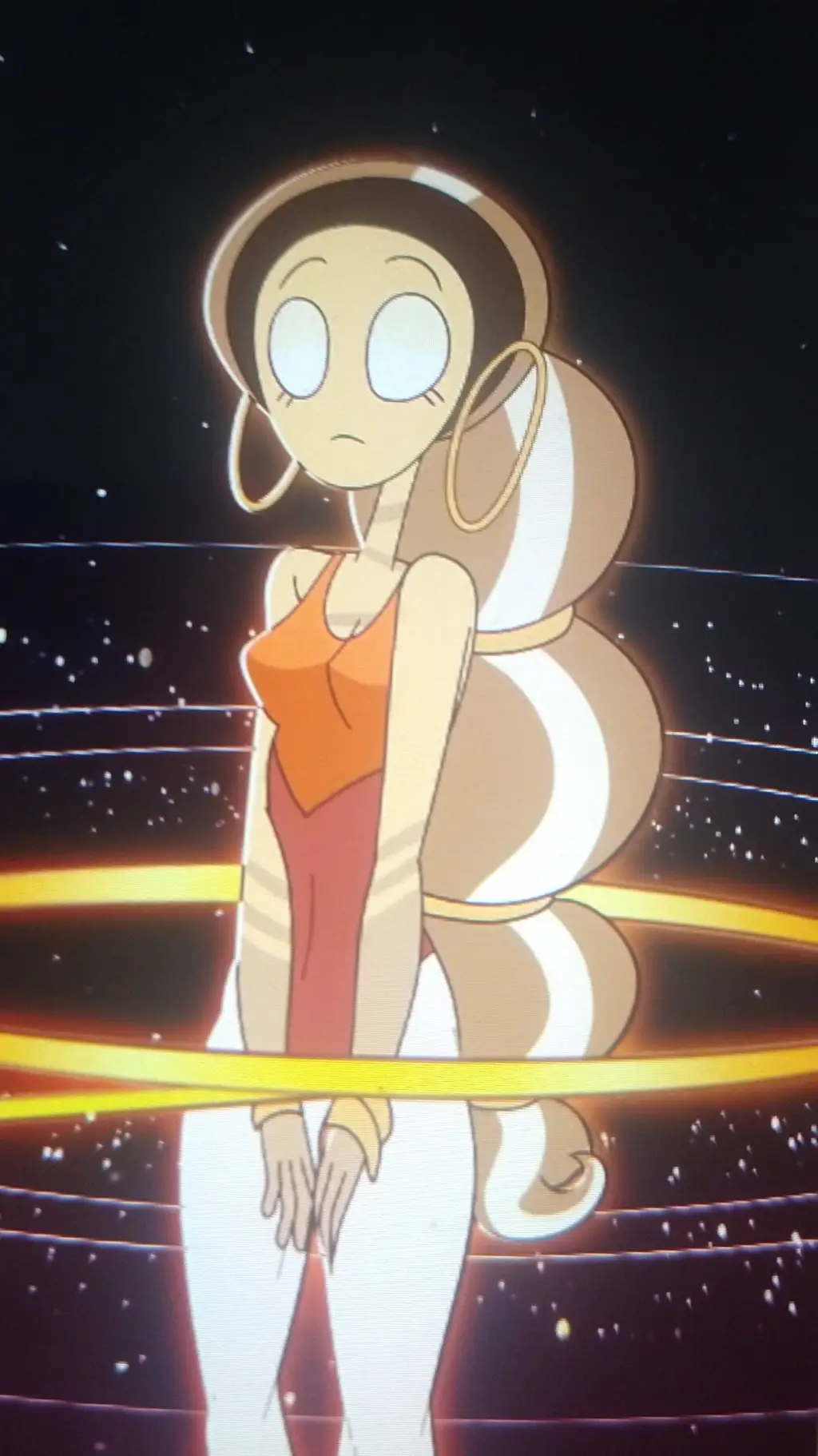 ai character: hungry Saturn  background