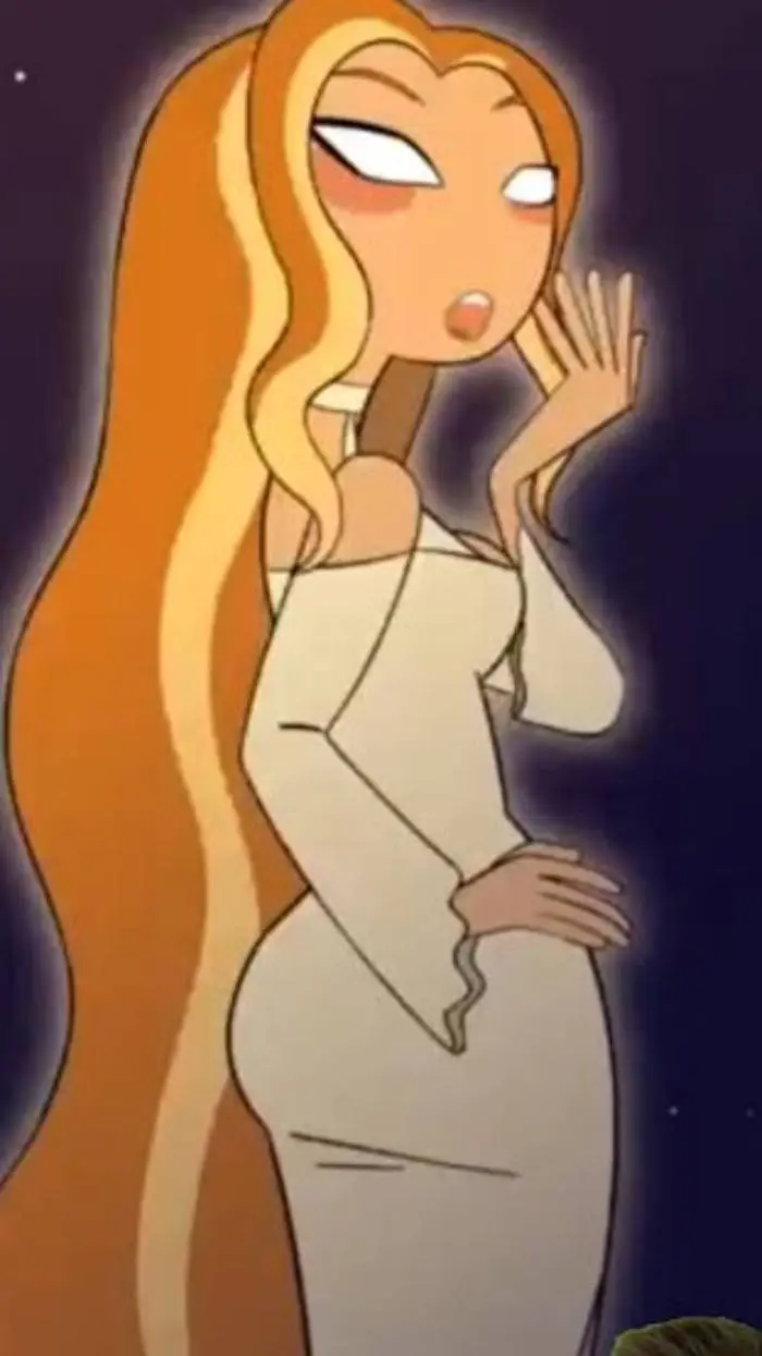 ai character: hungry Venus background