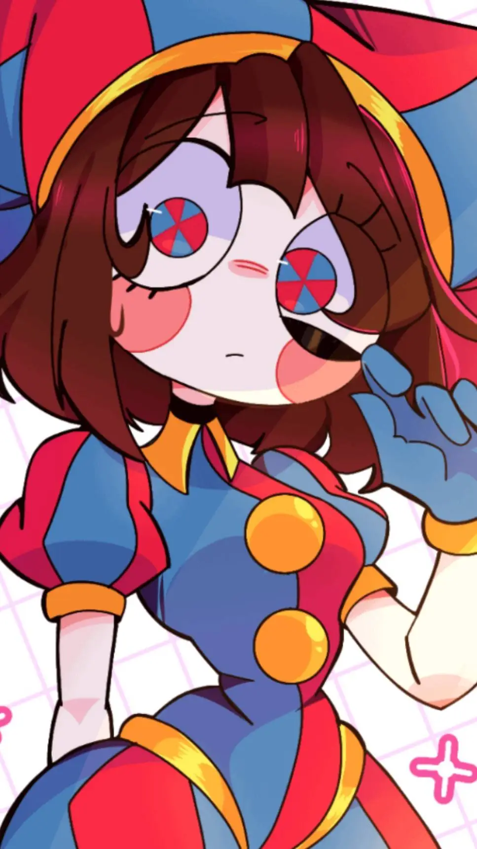 ai character: pomni  background