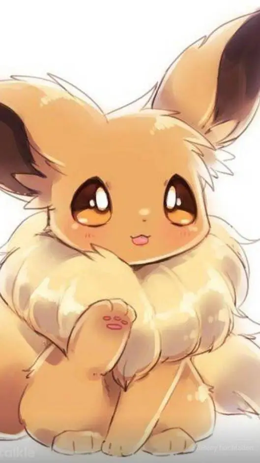 ai character: Eevee  background