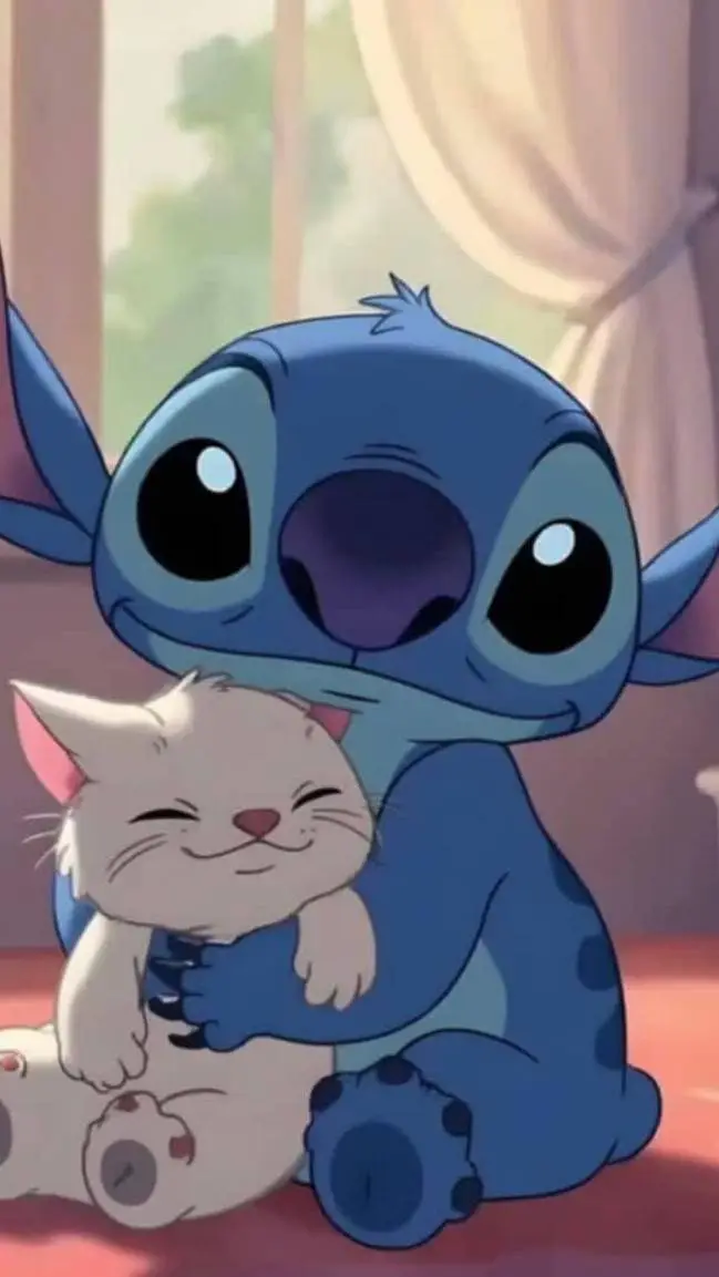 ai character: Stitch  background