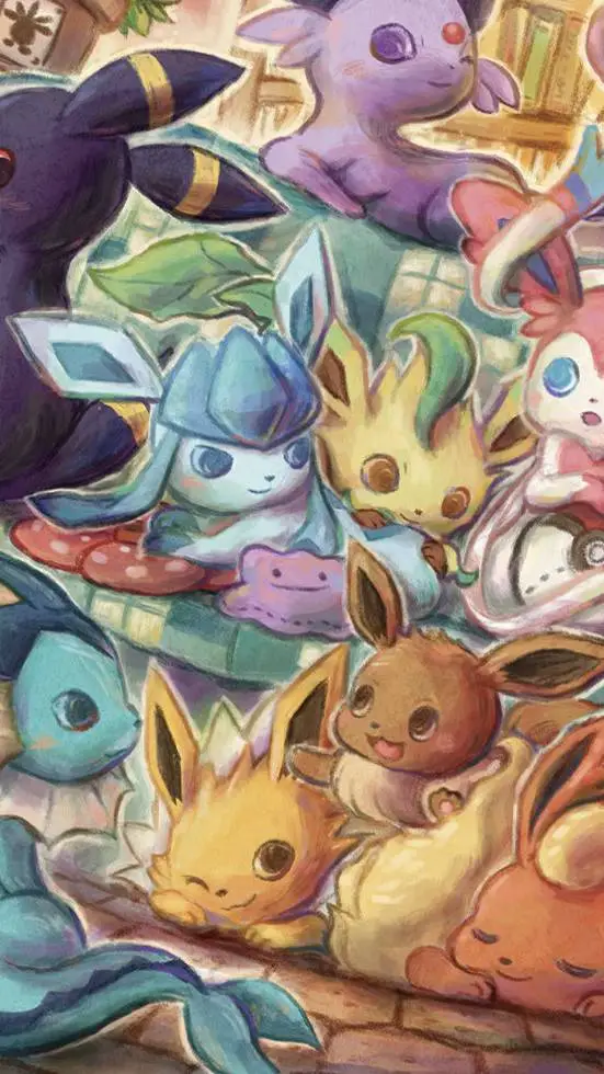 ai character: eeveelution  background