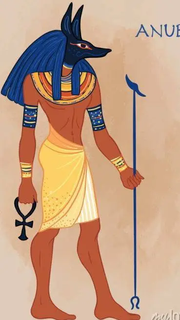 ai character: 𓁢𓋹anubis𓁢𓋹 background