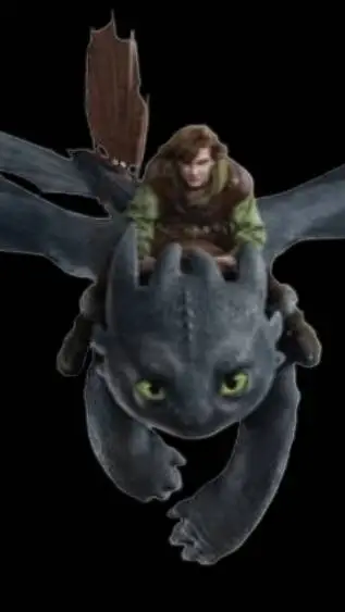 ai character: toothless & hiccup background