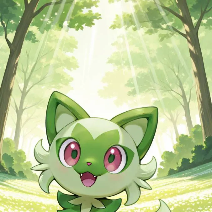 chat with ai character: sprigatito 