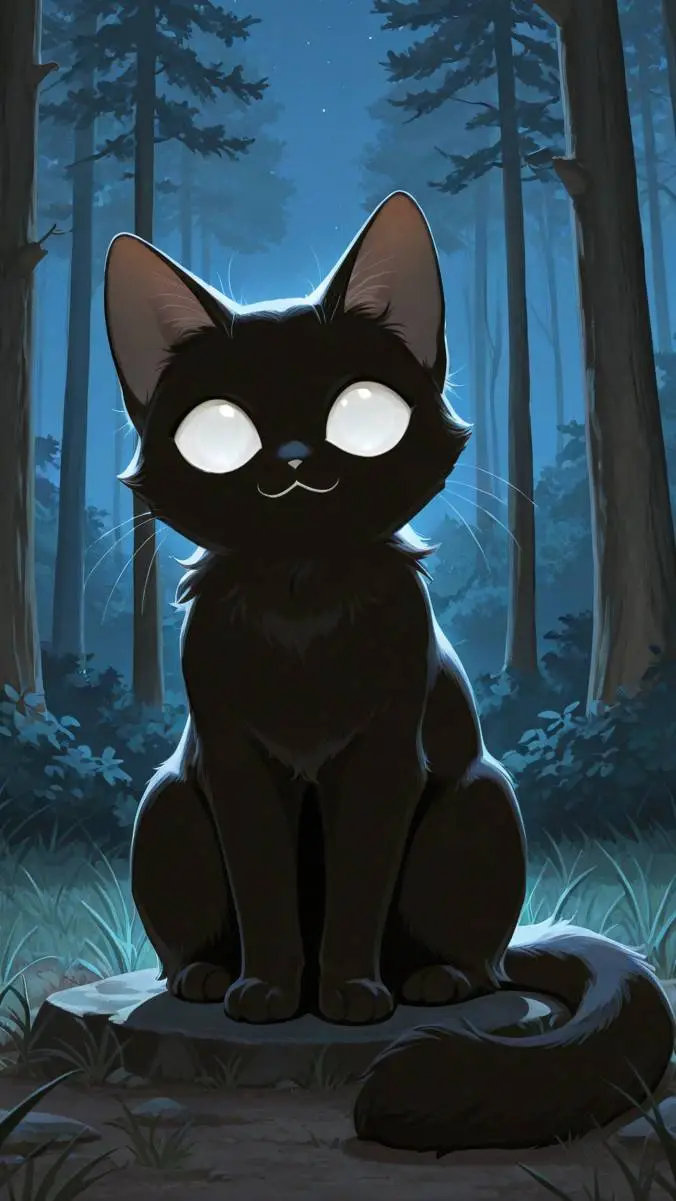 ai character: blacky  background