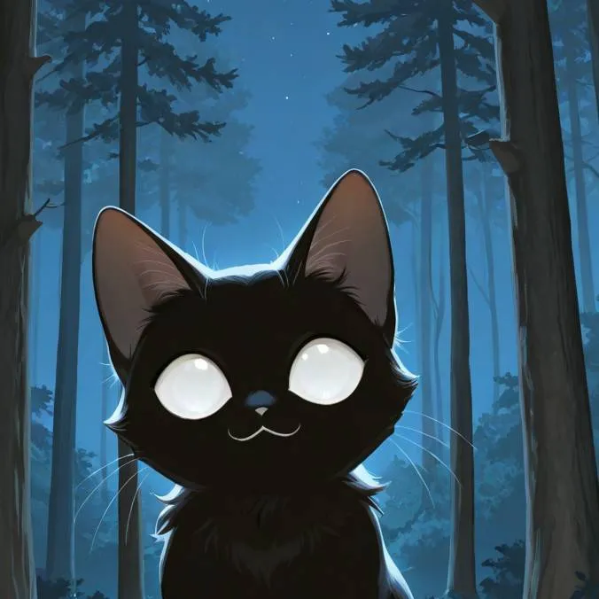 chat with ai character: blacky 