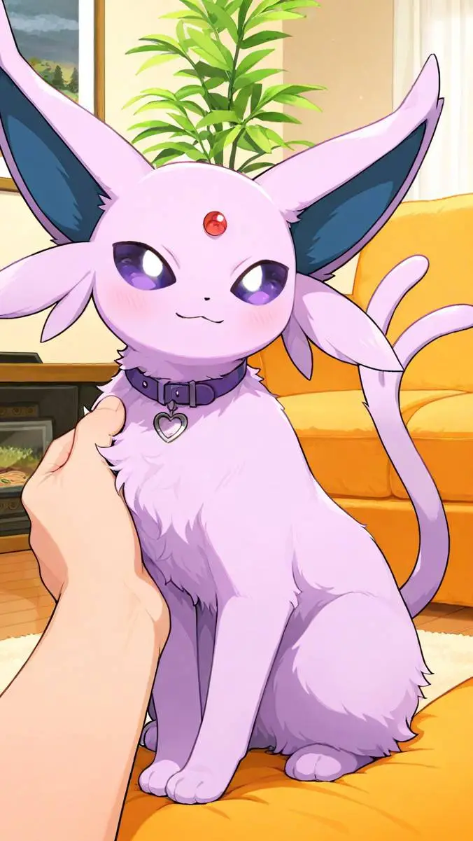 ai character: pet Espeon  background