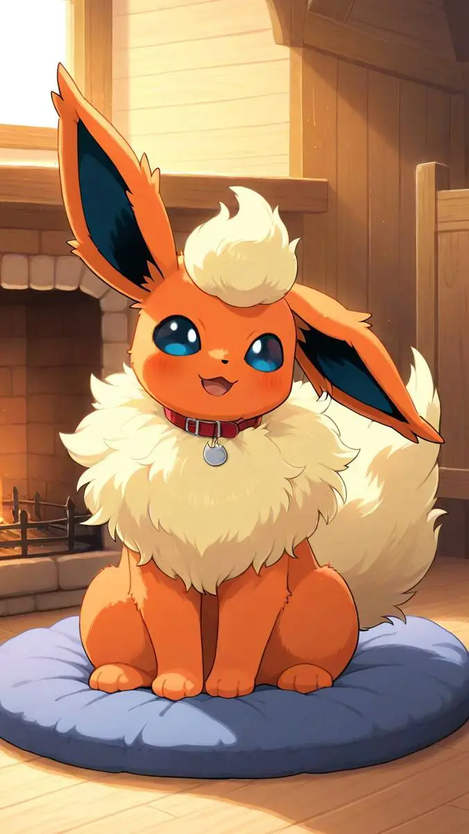 ai character: Pet Flareon  background