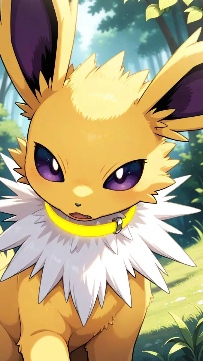ai character: Jolteon  background