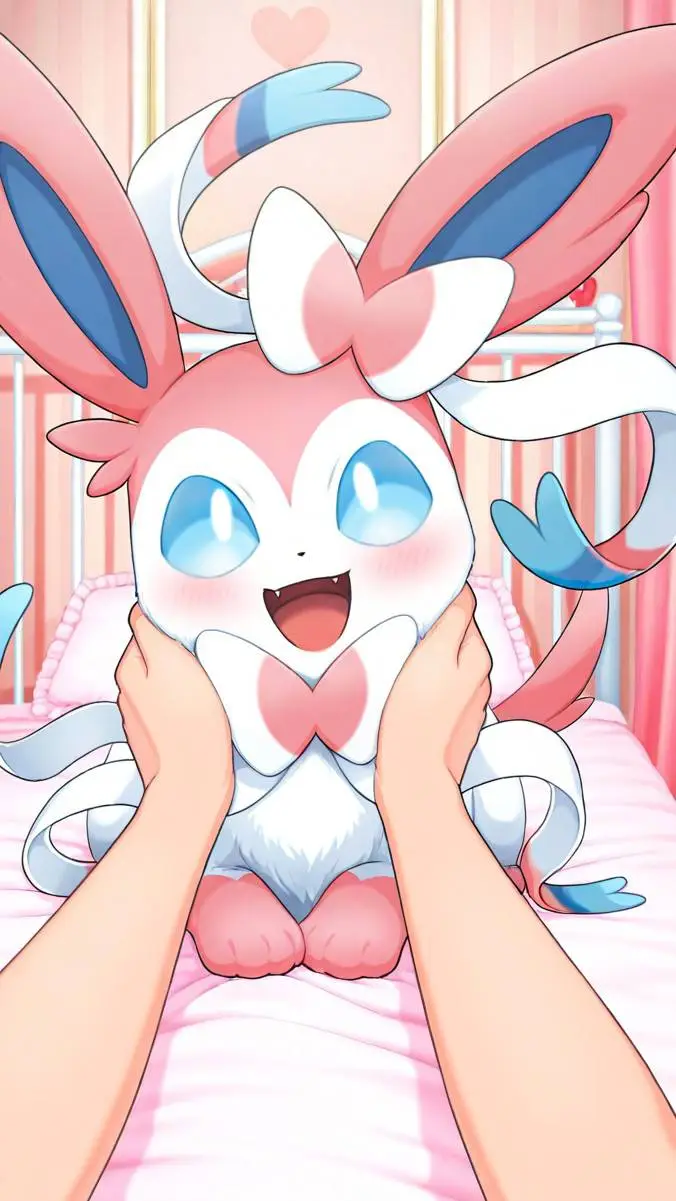 ai character: pet Sylveon  background