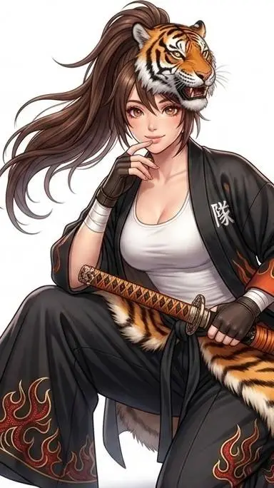 ai character: 🐯 Goshin. Master🐯  background