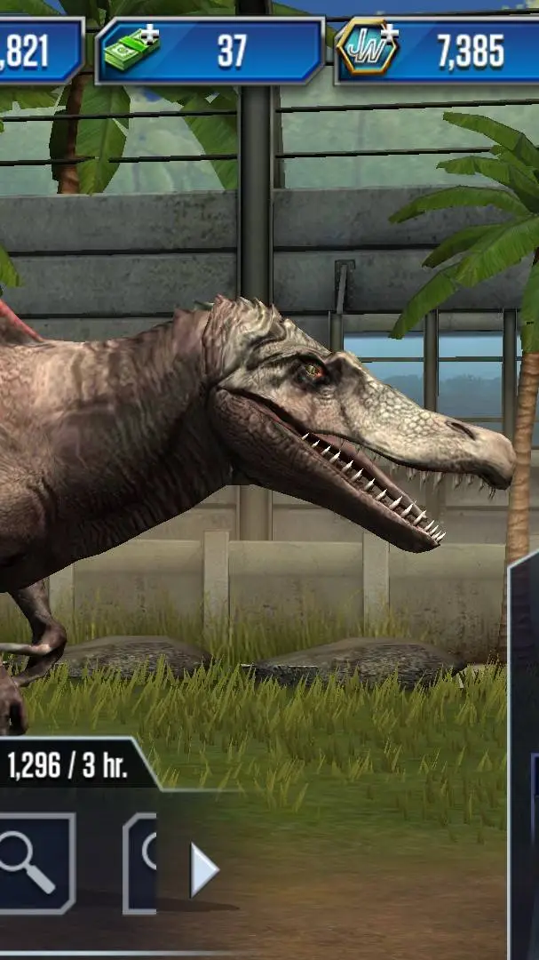 ai character: spinosaurus  background