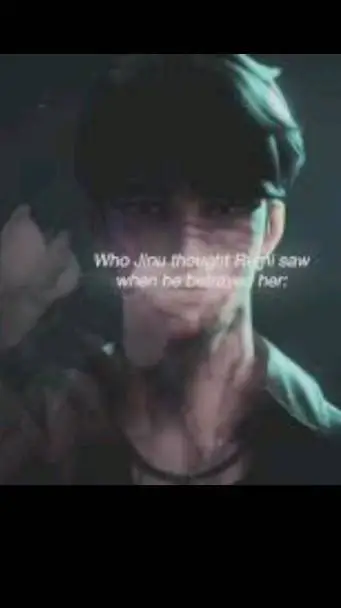 ai character: Mary on a  cross background