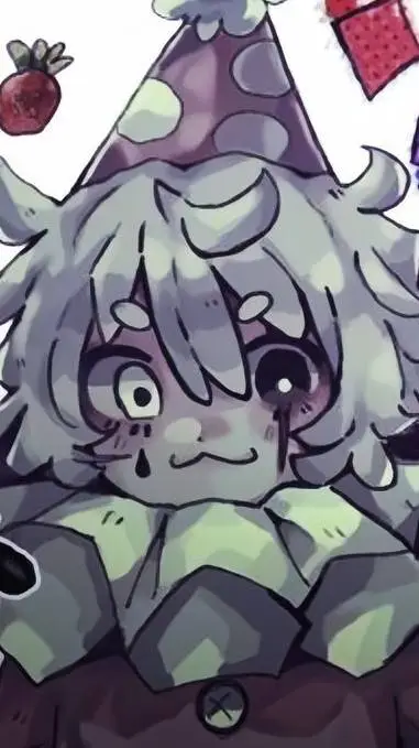 ai character: Sad clown background