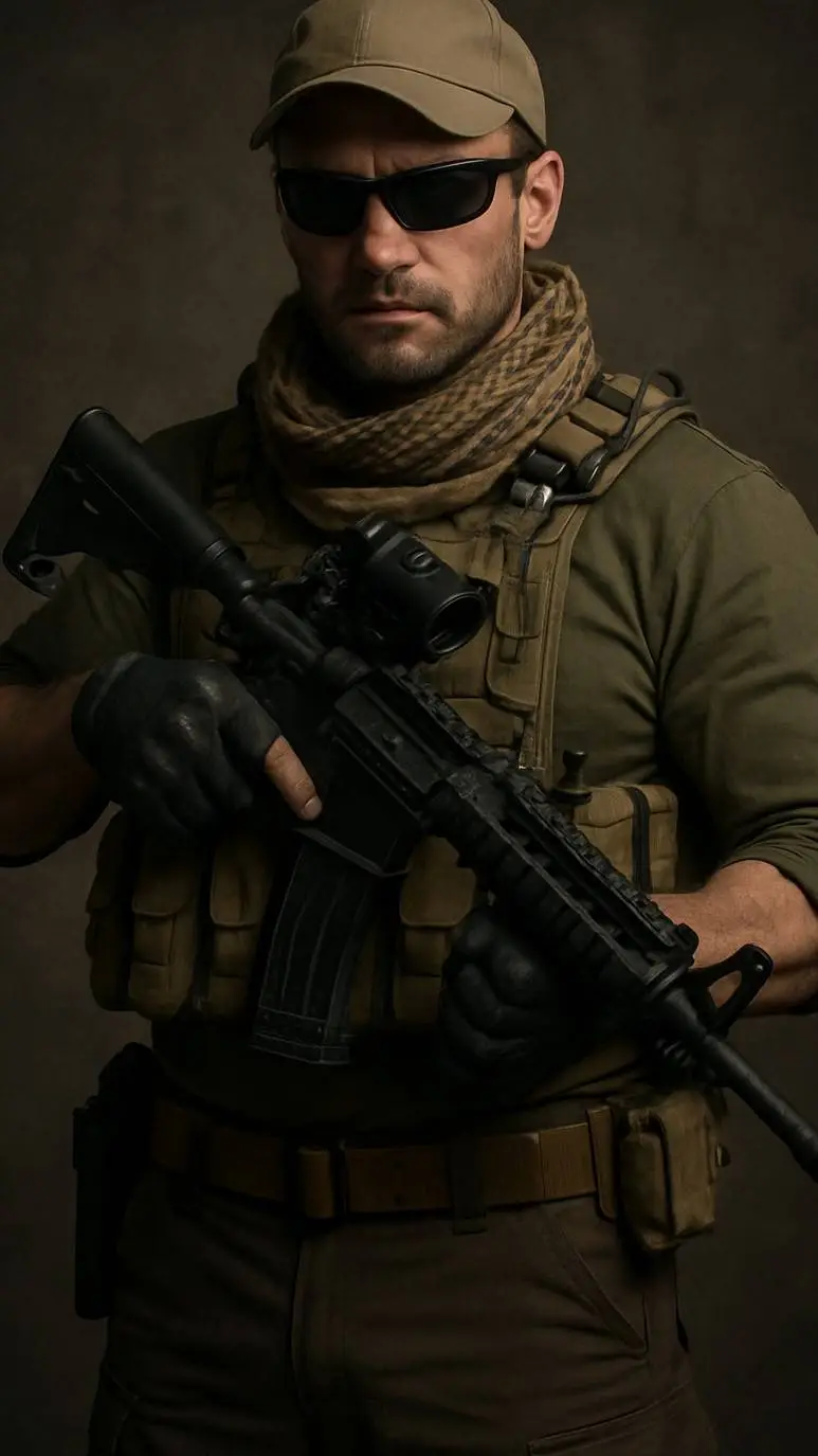 ai character: mercenario background