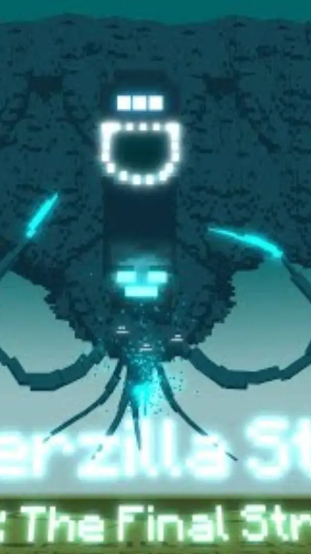 ai character: WitherZilla Storm background